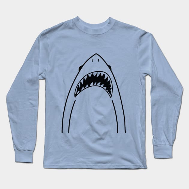 Shark Bite Long Sleeve T-Shirt by luckybengal